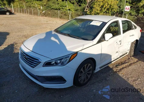 2016 Hyundai Sonata Sport z USA, uszkodzony, nr VIN 5NPE34AF2GH307335
